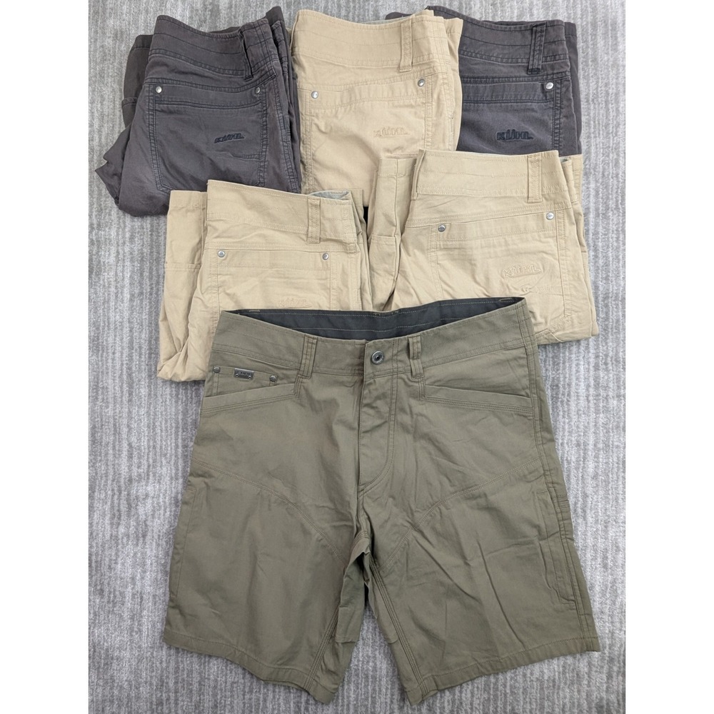 Kuhl Konfidant Air Shorts Mens 32 Hiking Cargo 10 Inseam Lot of 6 Multicolor
